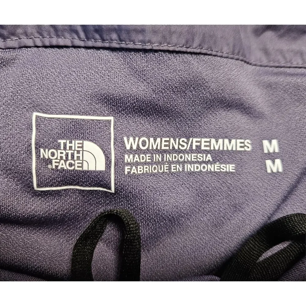 THE NORTH FACE Women's M Limitless Run Shorts Purple Zip Pocket Liner Brief